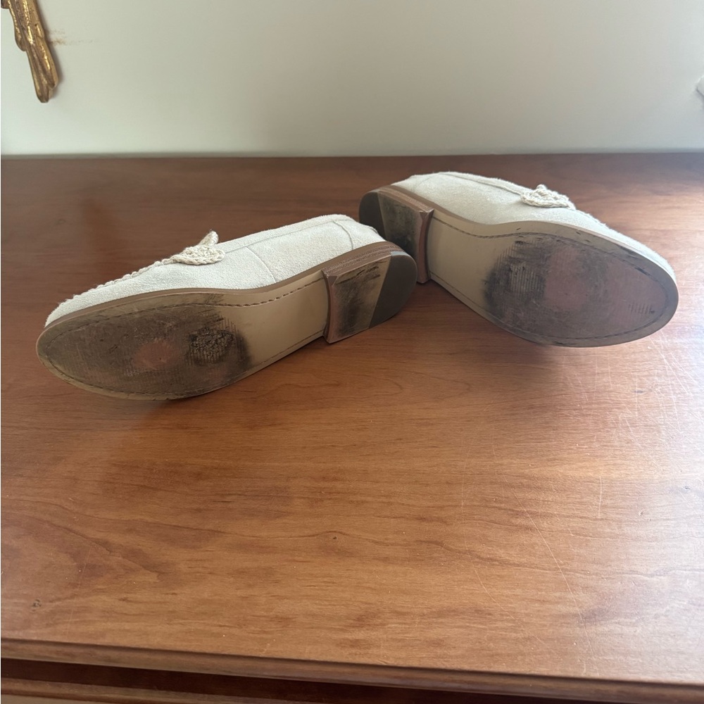 Jack Rogers Women's Crochet Cream Loafers - Picture 8 of 9